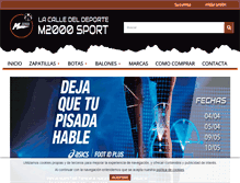 Tablet Screenshot of m2000sport.com